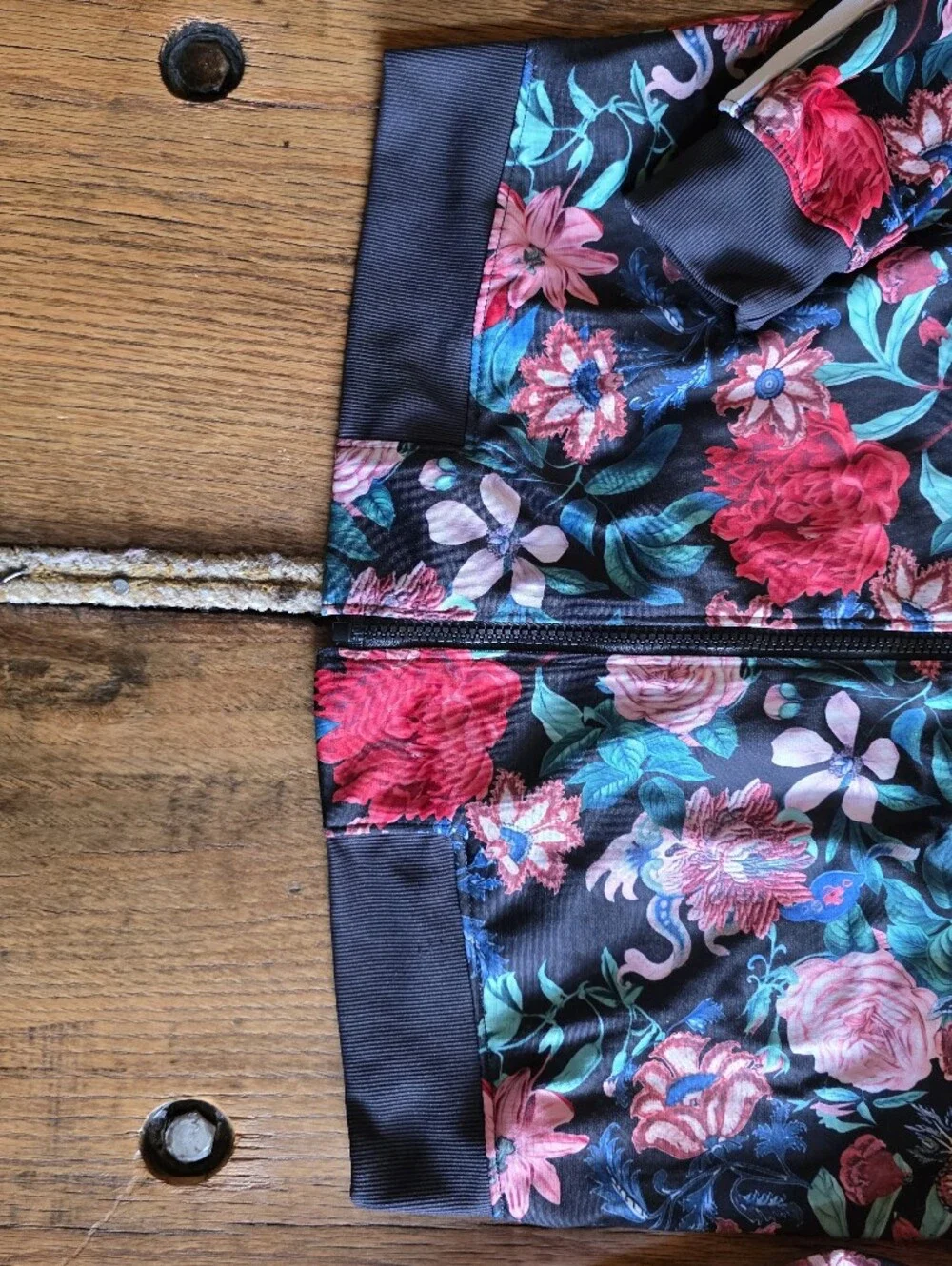Project Runway Zip Up Floral Sports Jacket Womens Medium
